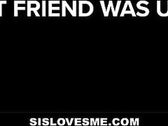 stepbro fucks sister and her bff